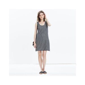 Madewell Striped Tank Dress black, white Sz XS‎